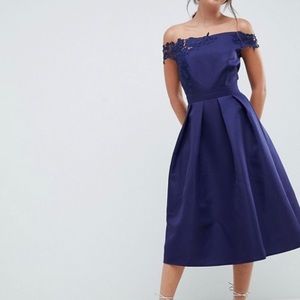 Little Mistress Bardot Full Midi Dress